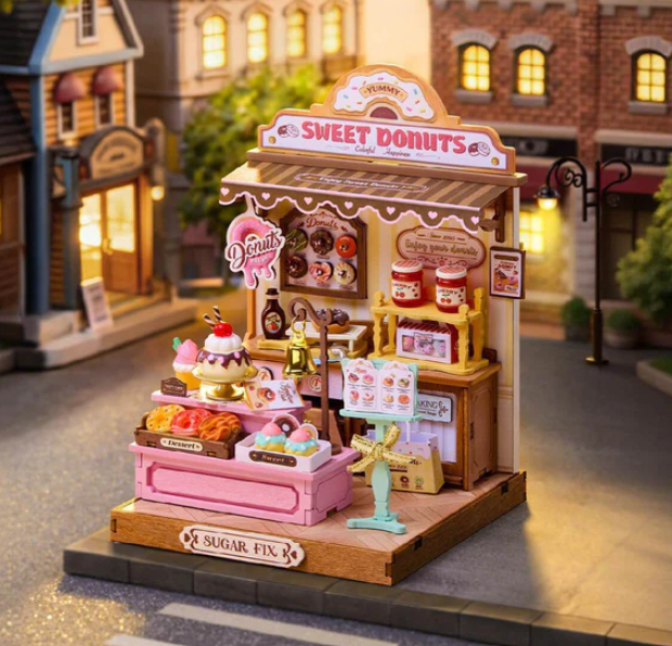 Robotime Rolife Sweetie's Donut Shop DIY Miniature House DS051