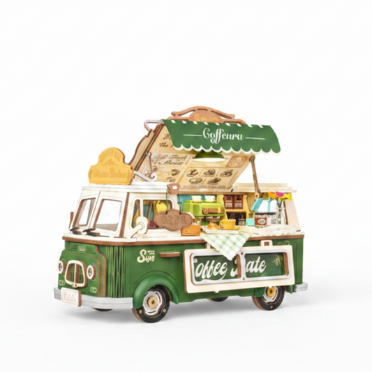 Robotime Rolife Leo's Coffee Truck 3D Wooden Puzzle TGS07