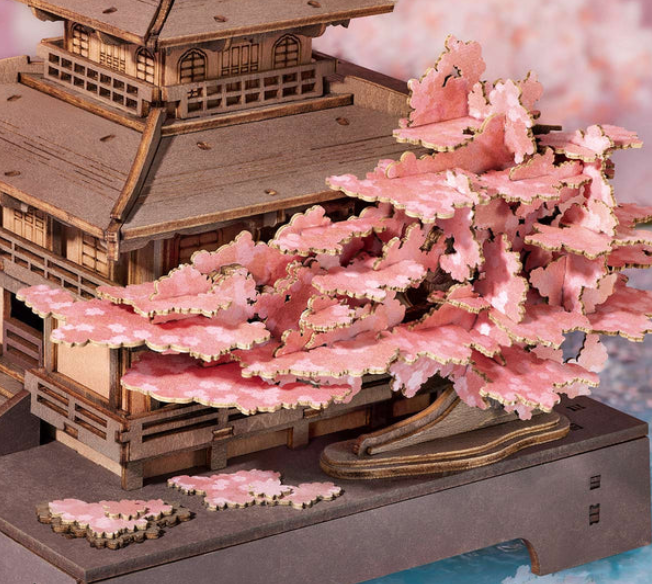 Robotime Rolife Sakura Pavilion 3D Wooden Puzzle TGA07