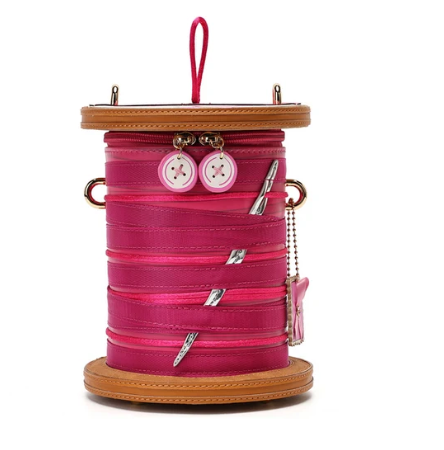 Vendula Pink Ribbon Sewing Box Scrapbook Cotton Reel Bag