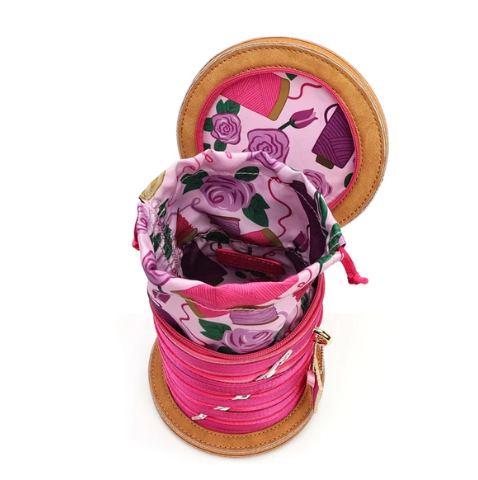 Vendula Pink Ribbon Sewing Box Scrapbook Cotton Reel Bag