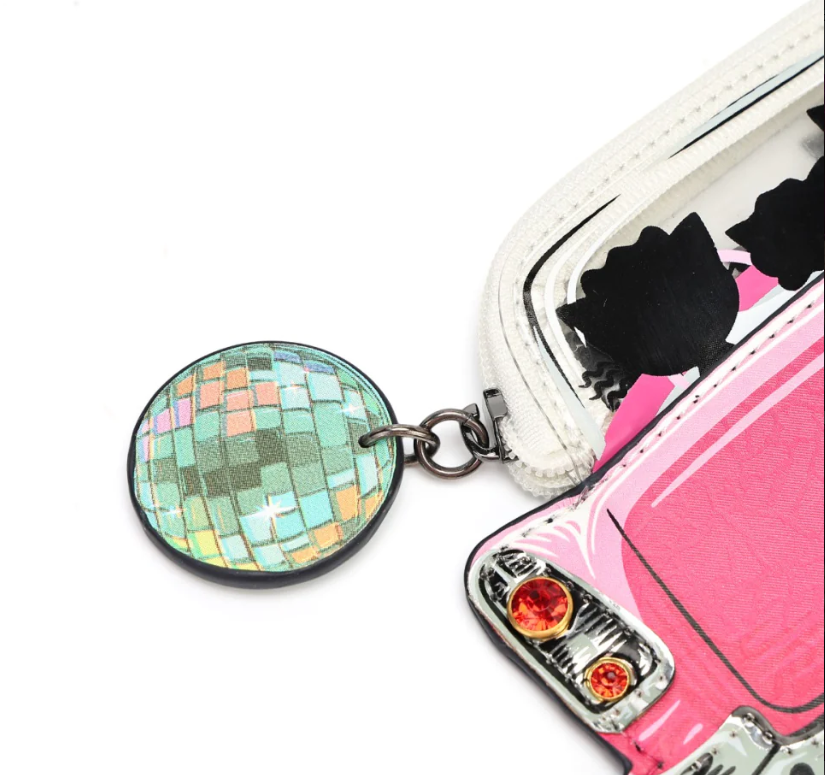 Vendula kitty's drive in movie Caturday Night Fever Catillac Coin Purse