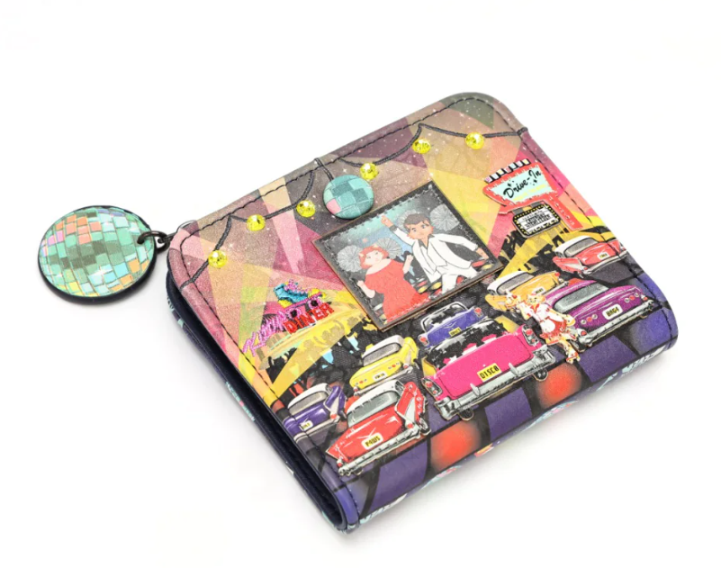 Vendula kitty's drive in movie Caturday Night Fever Flexcard Wallet