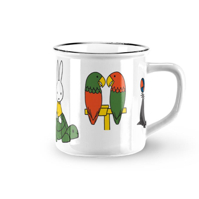 Miffy Ceramic Mug Retro Miffy with Animals 7cm