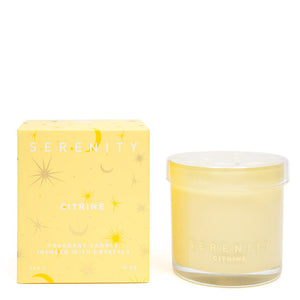 Serenity--Crystal Candle 300g--Energise & Citrine