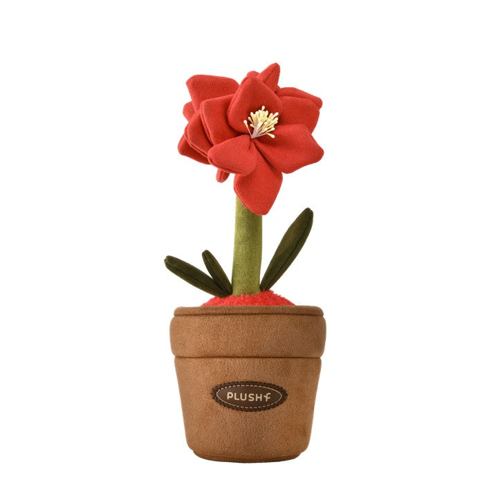 PlushWoods Amaryllis Plant Plush With Pot 25cm
