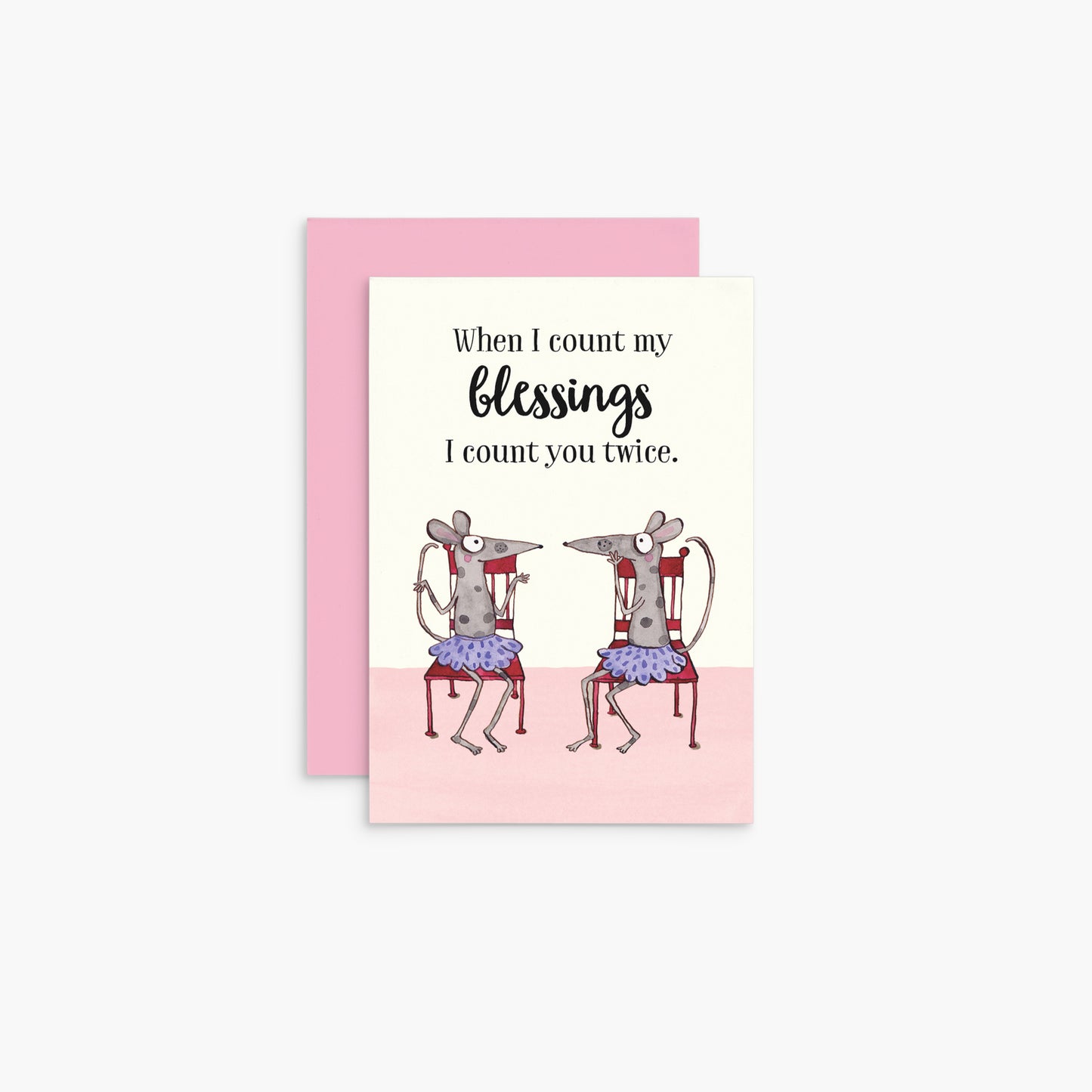 Affirmations-Twigseeds Mini Friendship Card - Count my blessings T356