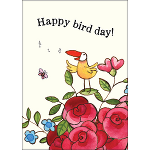 Affirmations - Twigseeds Mini Birthday Card - Happy bird day! T357