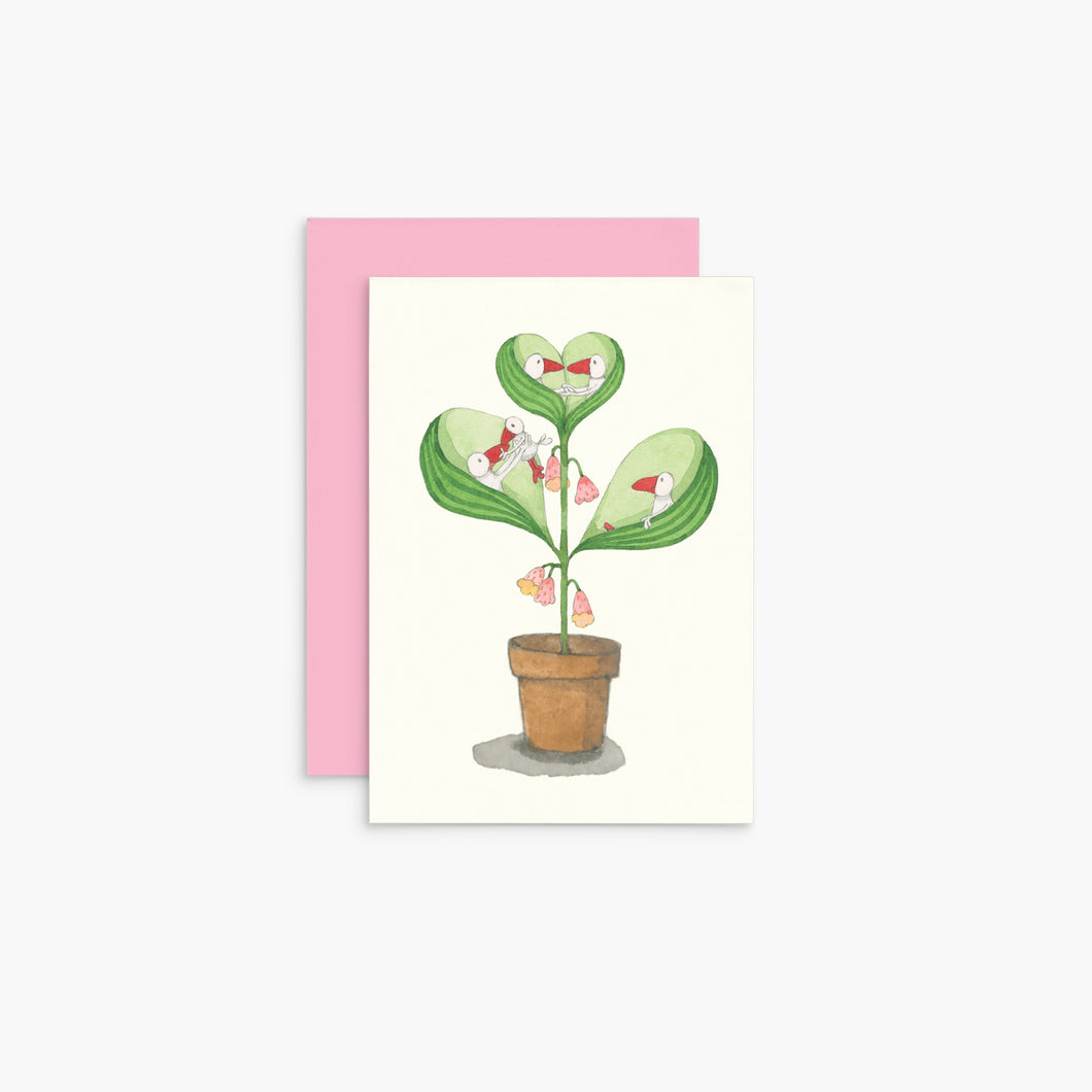 Affirmations - Cactus Illustration - Twigseeds Mini Family Card - T367