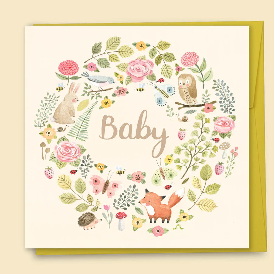 Papernest Baby Forest Creatures Card