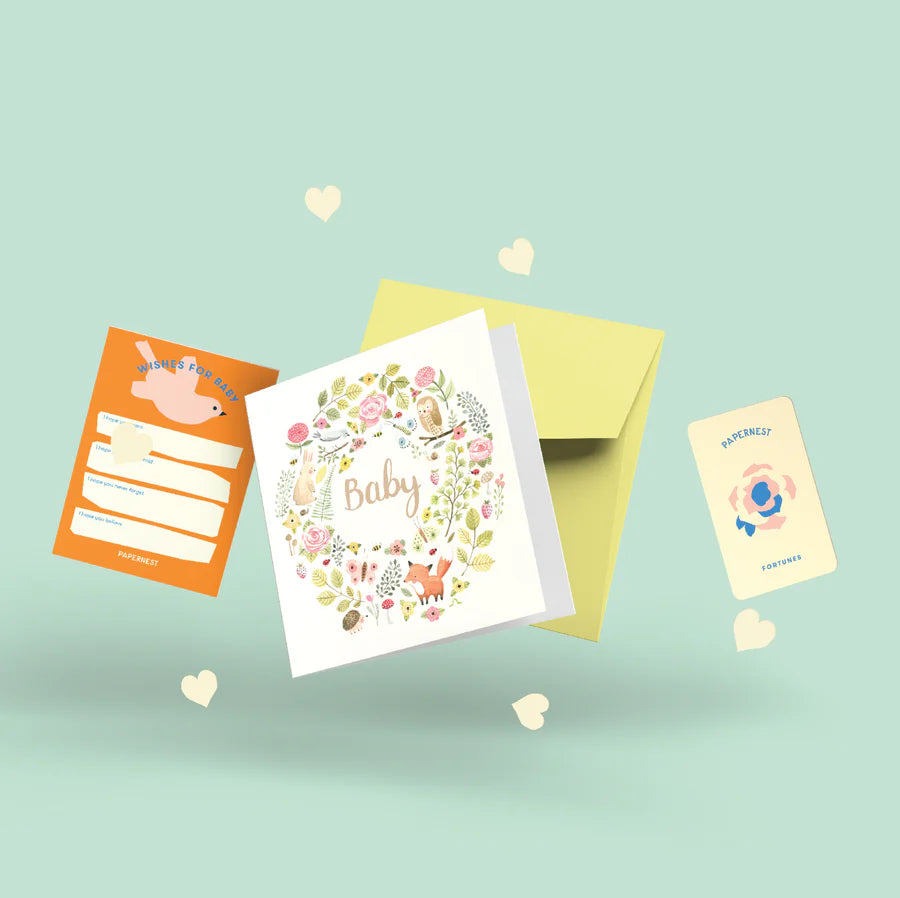 Papernest Baby Forest Creatures Card