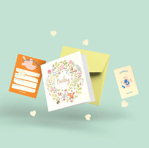 Papernest Baby Forest Creatures Card
