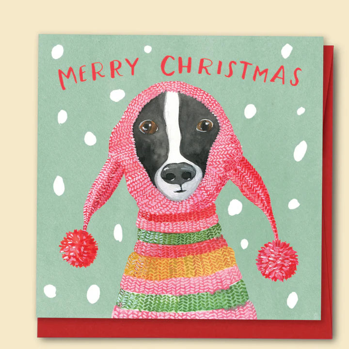 Papernest Merry Christmas Dog With Beanie Card