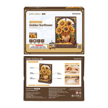 Load image into Gallery viewer, Robotime Rowood Golden Sunflower Wall Art 3D Wooden Puzzle TH002
