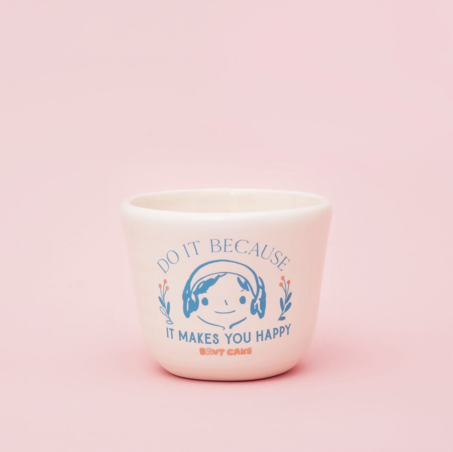 Brut Cake 100 Smiling Mugs Uplift Series Peach 9.5cm