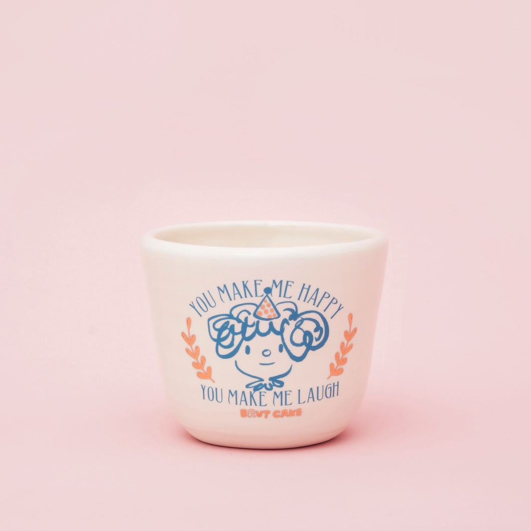 Brut Cake 100 Smiling Mugs Uplift Series Joey 9.5cm