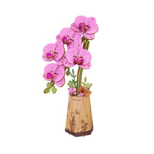Load image into Gallery viewer, Robotime Rowood Purple Moth Orchid

