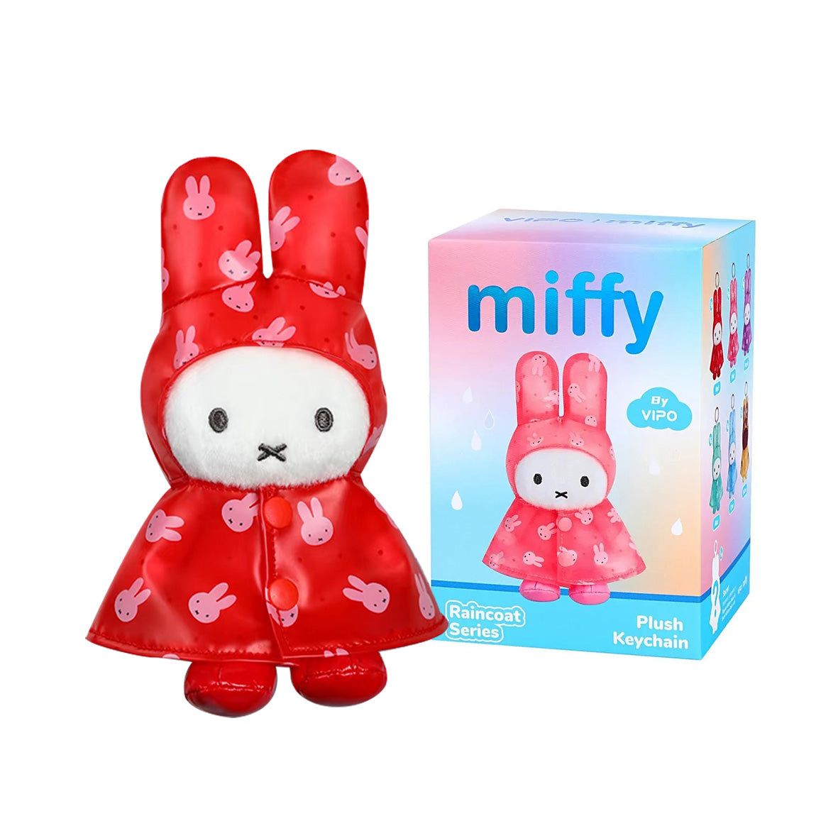 Miffy & Friends Blind Box:  Miffy Raincoat Keychain 13cm