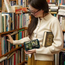 Load image into Gallery viewer, Vendula Between the Covers Bookbinders Medium Ziparound Wallet
