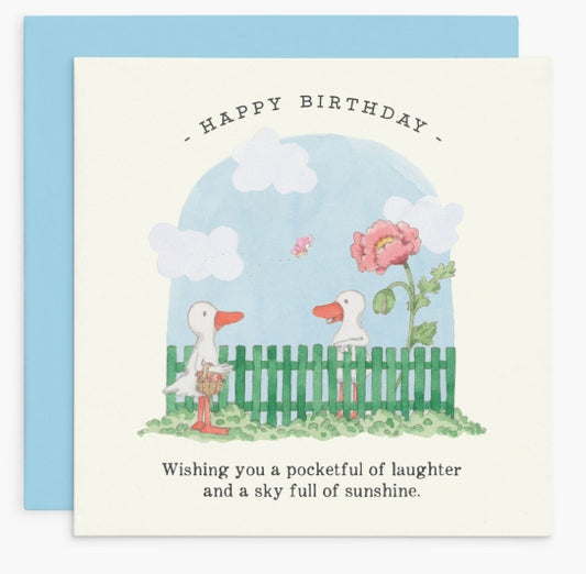 Affirmations - Twigseeds Birthday Card - Wishing you a pocketful of laughter - K389