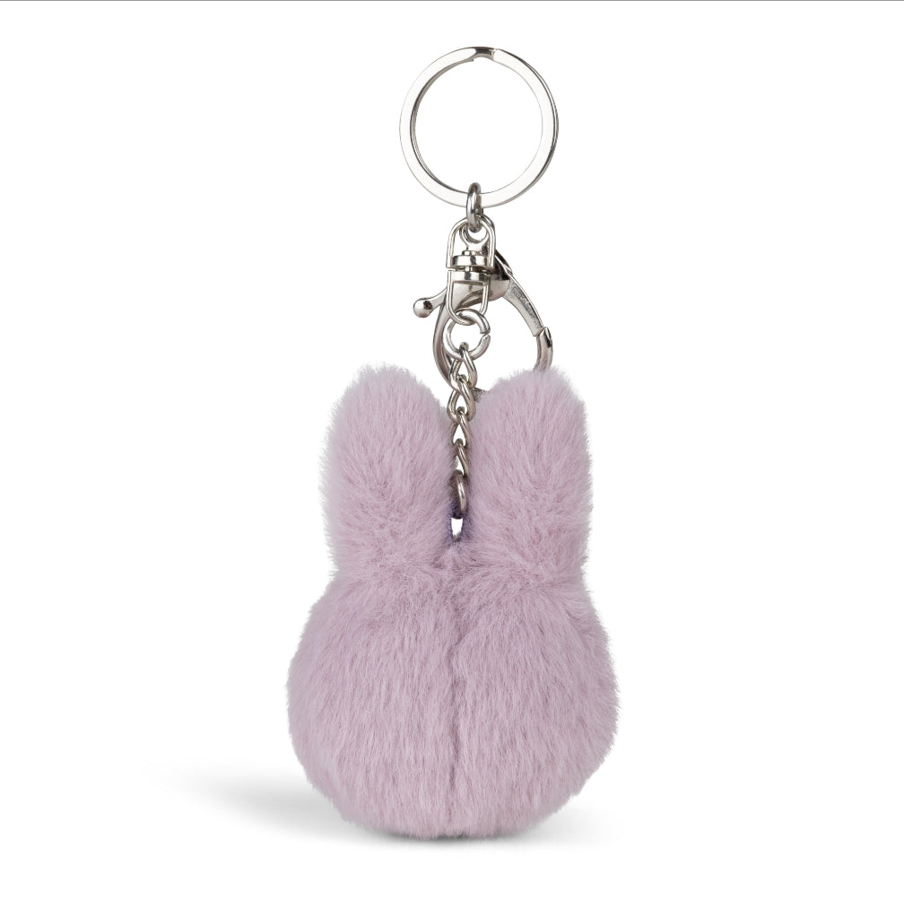 Miffy & Friends Miffy ECO Fuzzy Keychain Lilac 8cm-New Version