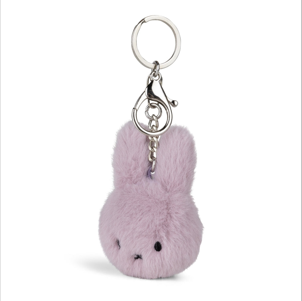 Miffy & Friends Miffy ECO Fuzzy Keychain Lilac 8cm-New Version
