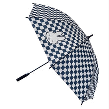 Load image into Gallery viewer, Miffy Umbrella Midnight Navy Checkerboard Large
