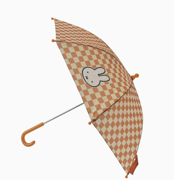 Miffy Umbrella Caramel White Checkerboard Small