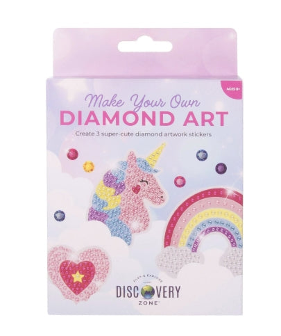 Discovery Zone Diamond Art Stickers 3pcs Set