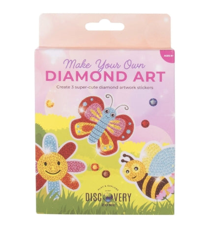 Discovery Zone Diamond Art Stickers 3pcs Set