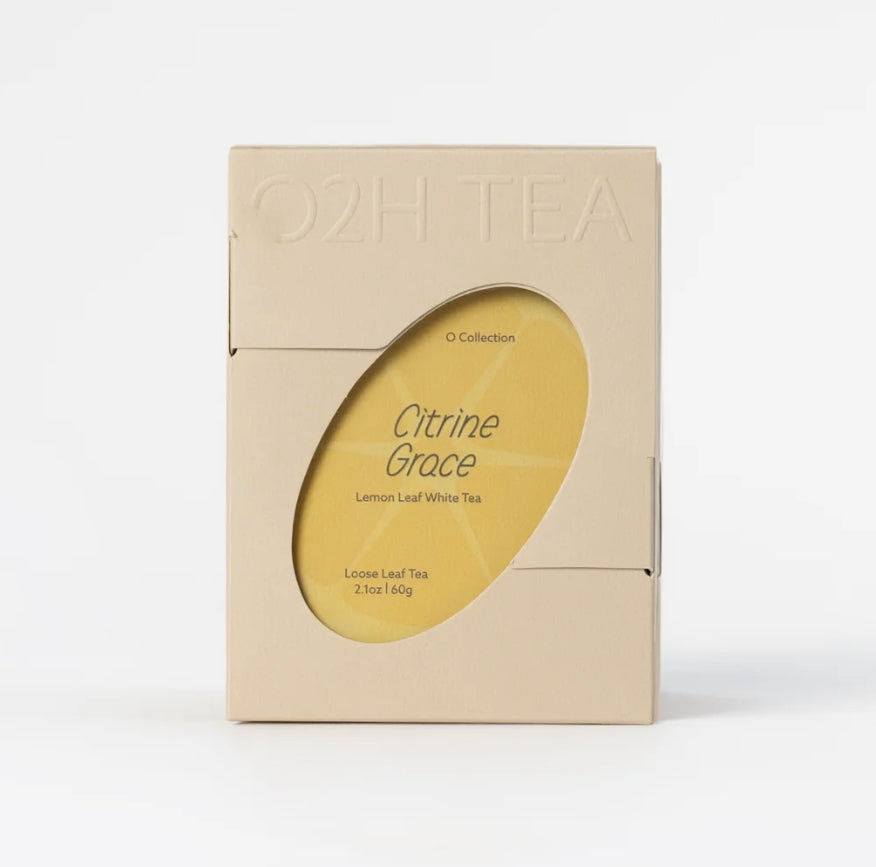 O2H Tea Citrine Grace (Lemon Leaf White Tea) Loose Leaf