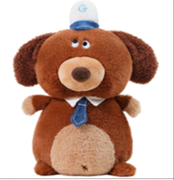 Glee Beanx – Chubby Series Plush - Bruce the Golden Puppy Officer  22cm