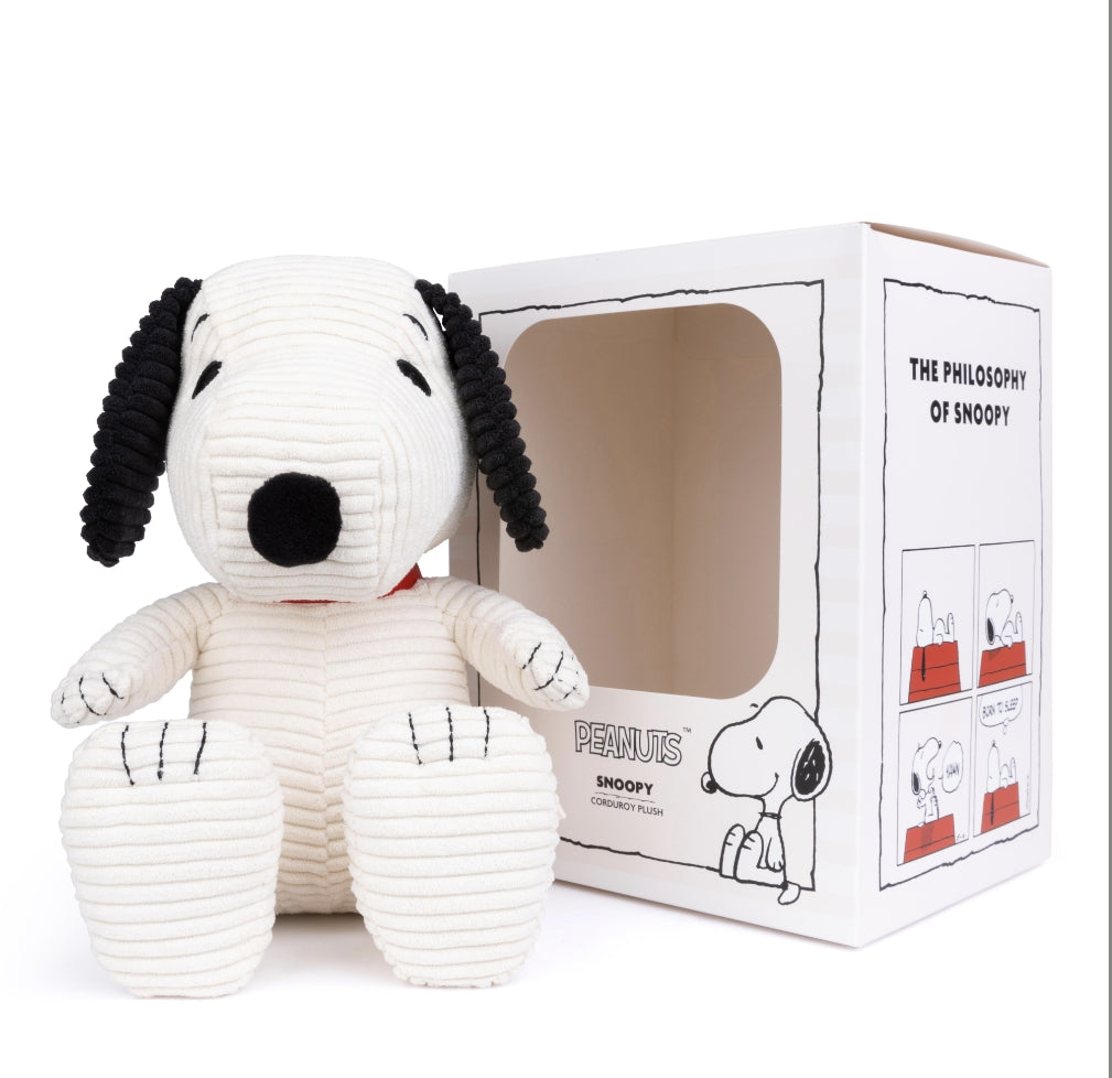 Peanuts Snoopy (ECO) Corduroy Cream in Giftbox 27cm