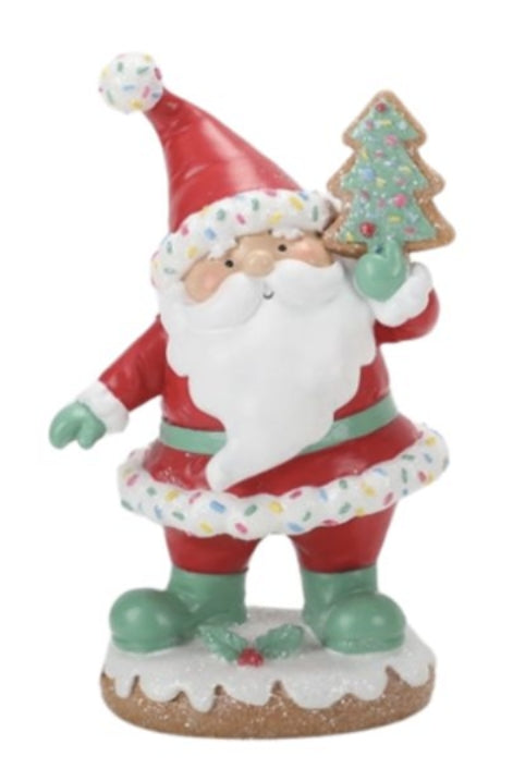 Resin Xmas Gnome 10.5x7.5x18cm