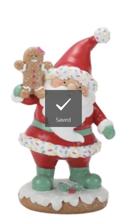 Resin Xmas Gnome 10.5x7.5x18cm