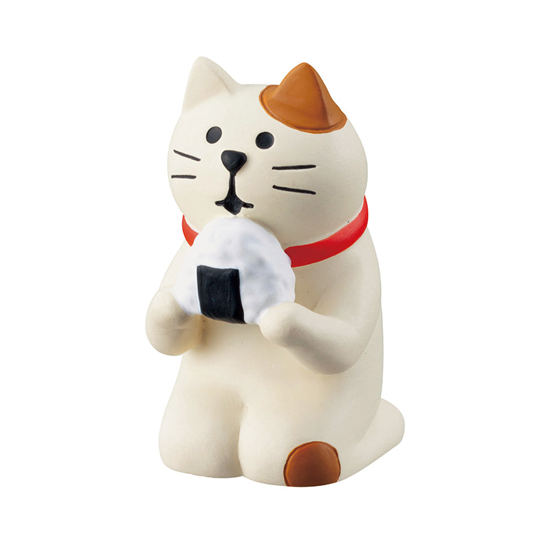 Decole Concombre Figurine - Tea House - Cat & Rice Ball – MeeQ