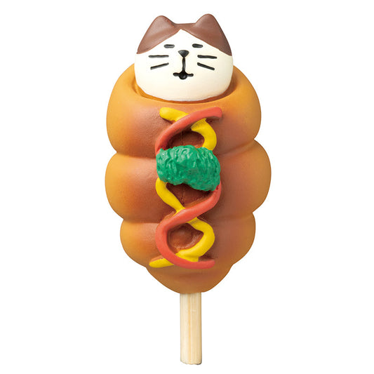 Decole Concombre Figurine - Bread & Coffee Shop - Cat Croissant