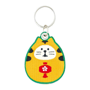Decole Good Luck Keychain-Tiger Cat Daruma