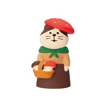 Load image into Gallery viewer, Decole Concombre Figurine - Mushroom Forest - Mushroom Girl Cat
