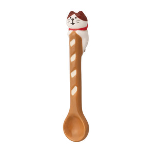 Decole Concombre Yamaneko Bakery Spoon - Hachi Cat