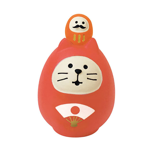 Decole Concombre - Fuku Mono Lucky Cat Daruma Red