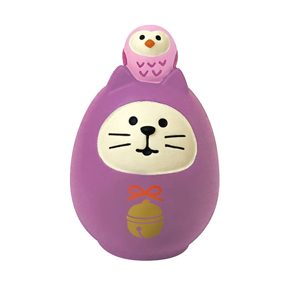 Decole Concombre - Fuku Mono Lucky Cat Daruma Purple