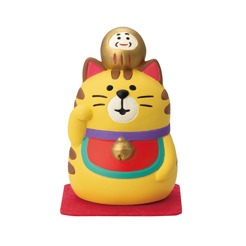 Decole Concombre - Mamefuku Mascot - Tabby Cat Yellow