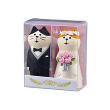 Load image into Gallery viewer, Decole Concombre Figurine - Wedding - Western-style Cat Pair set
