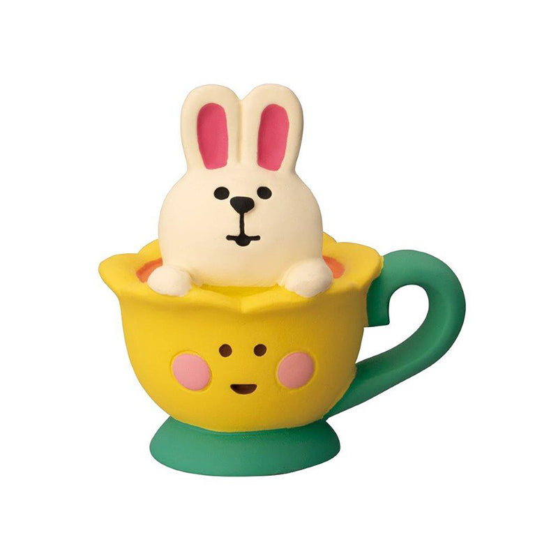 Decole Concombre - Alice in Wonderland Cat teacup rabbit yellow