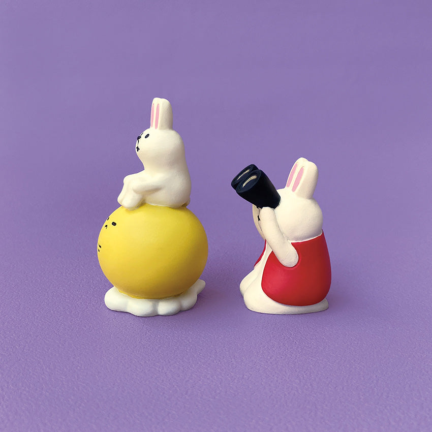 Decole Concombre Figurine - Moon Viewing Party - Rabbit Full Moon