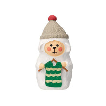Load image into Gallery viewer, Decole Concombre Figurine - Christmas in Mushroom Forest - Knitting Sheep
