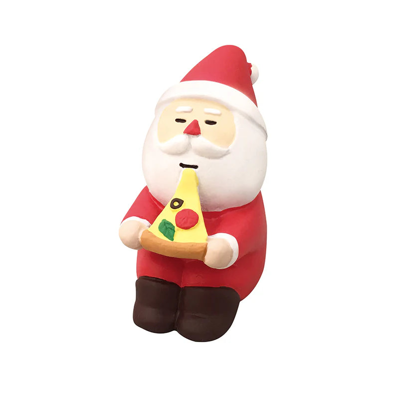 Decole Concombre Figurine - Christmas Party - Hot Pizza Santa