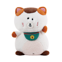 Load image into Gallery viewer, Glee Beanx  – Chubby Series Plush - Riich the Rich Lucky Cat 22cm
