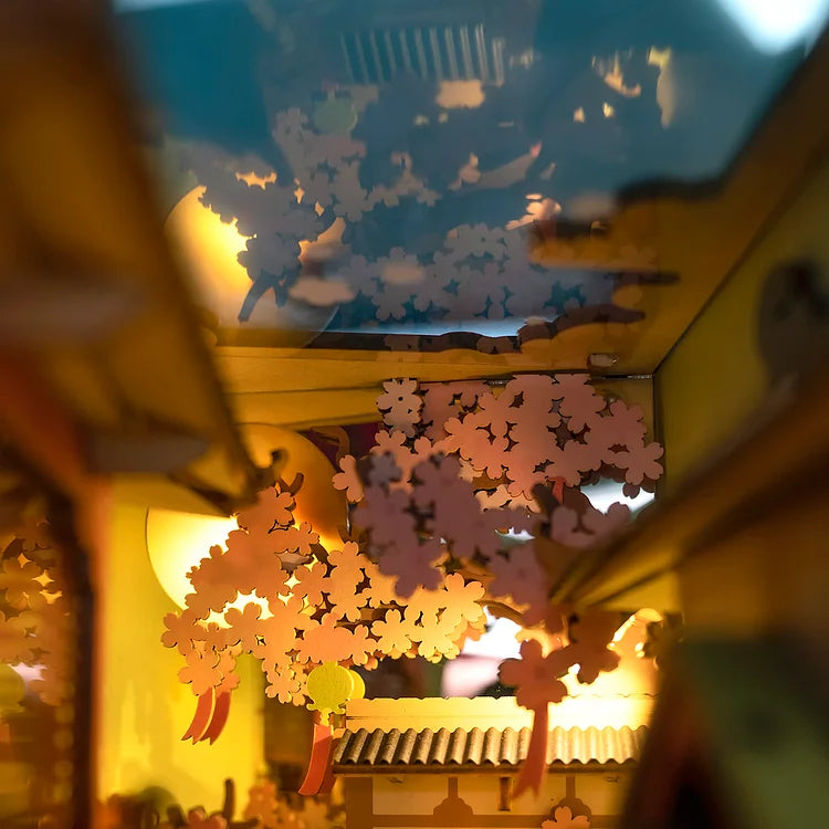 Robotime Rolife DIY Book Nook Falling Sakura TGB05